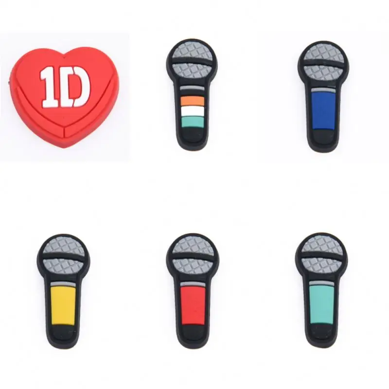 Custom Microphone Heart Croc Charms McDonald's Fries Hamburger Shoe Decoration For Sandals Accessories Clog Charms, Jewelry
Custom Microphone Heart Croc Charms McDonald's Fries Hamburger Shoe Decoration For Sandals Accessories Clog Charms, Jewelry