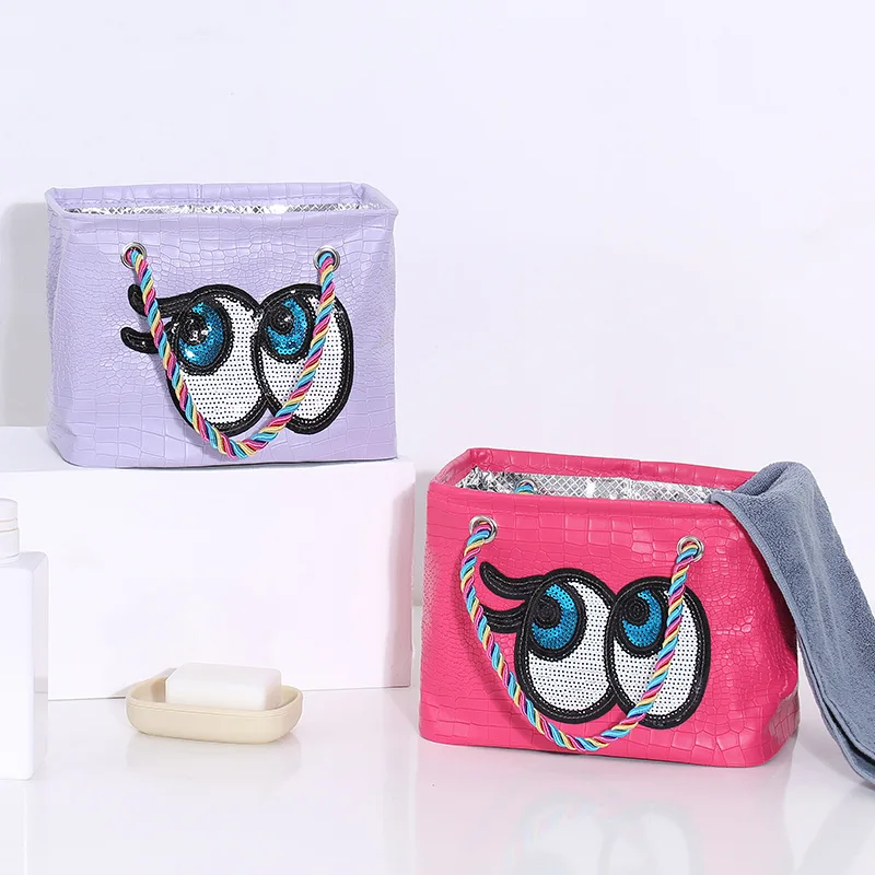 New Fashion Big Eyes Portable large capacity cosmetic case waterproof cosmetic storage bag, Customized
New Fashion Big Eyes Portable large capacity cosmetic case waterproof cosmetic storage bag, Customized