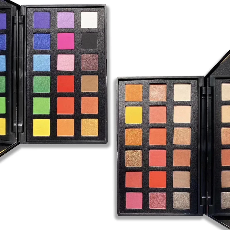 Wholesale DIY custom empty 18 color low moq eyeshadow palettes private label no logo
Wholesale DIY custom empty 18 color low moq eyeshadow palettes private label no logo