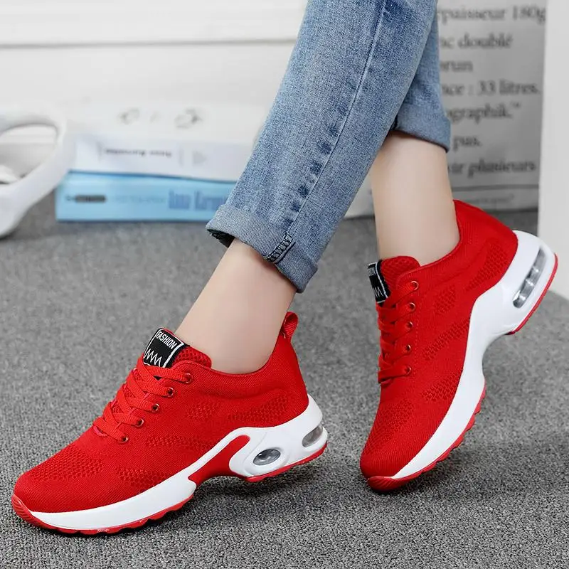 Women Lightweight Sneakers Outdoor Sports Shoes Breathable Mesh Comfortable Running Shoes Air Cushion Lace Up Zapatos Mujer
Women Lightweight Sneakers Outdoor Sports Shoes Breathable Mesh Comfortable Running Shoes Air Cushion Lace Up Zapatos Mujer
