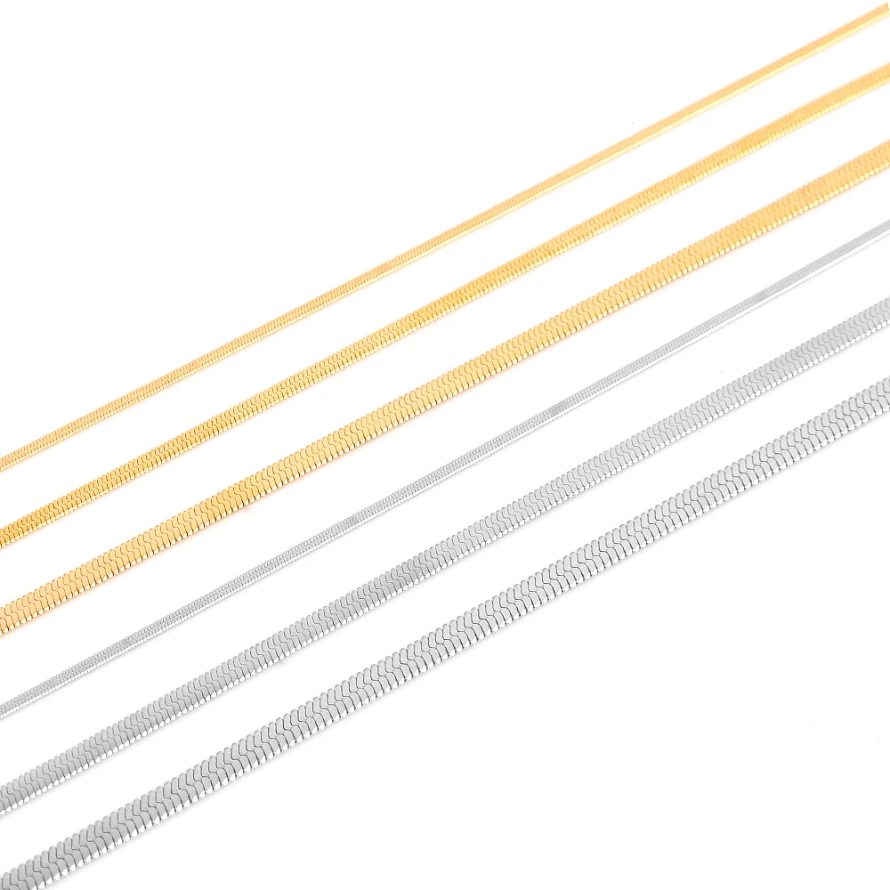 Stainless Steel Gold Chain Necklace Gold Chain Necklace for WomenDelicate Necklace Jewelry Herringbone Snake Chain for Women
Stainless Steel Gold Chain Necklace Gold Chain Necklace for WomenDelicate Necklace Jewelry Herringbone Snake Chain for Women