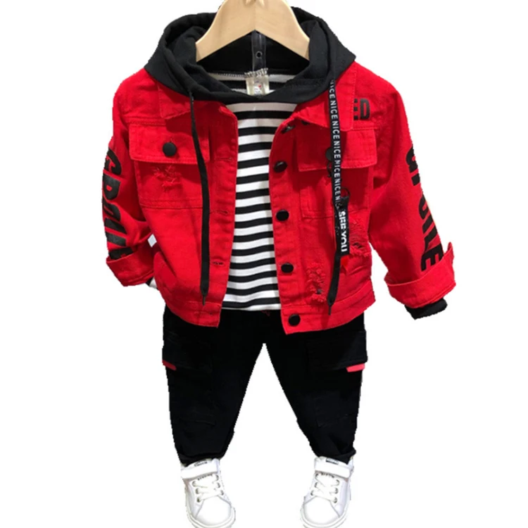 Children's Denim Jacket New Children's Jacket Kids Thin Shirt Coat Pant Three Piece Suit, 3 color
Children's Denim Jacket New Children's Jacket Kids Thin Shirt Coat Pant Three Piece Suit, 3 color