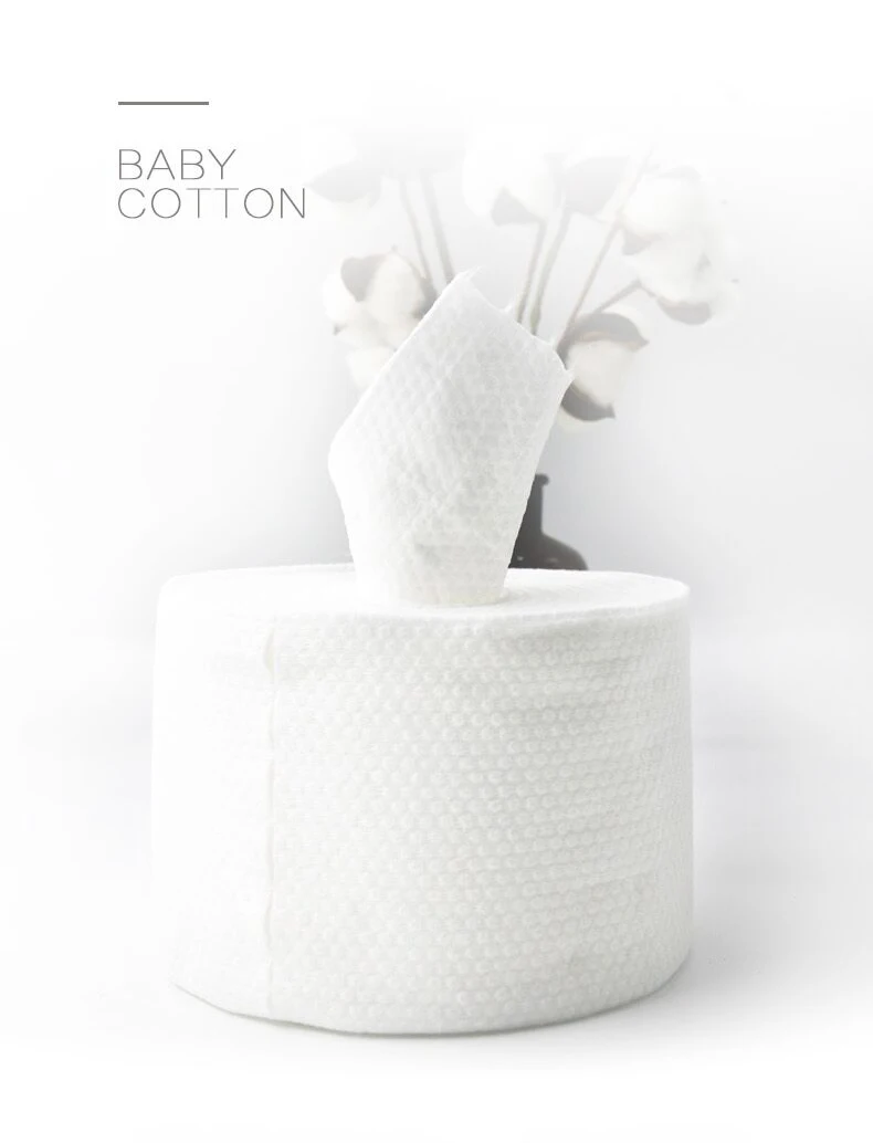 Baby cotton dry wet 80pcs tissue face roll tissue
