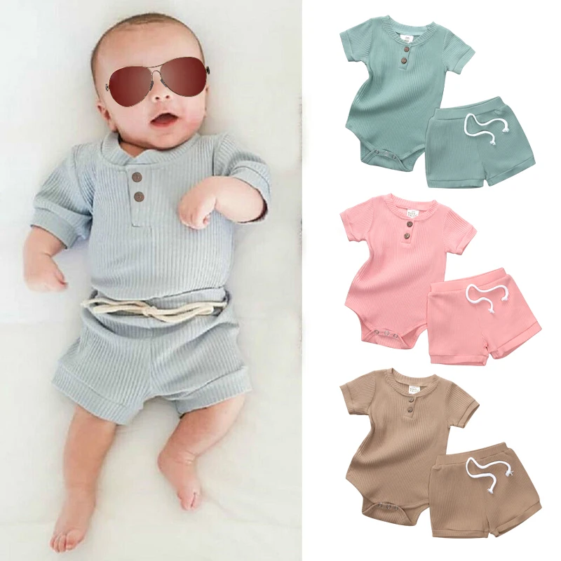 Simple Basical Buttons Set Muslin Crew Ribbed Rompers drawstrings Shorts Infant Boys Outfits, As picture
Simple Basical Buttons Set Muslin Crew Ribbed Rompers drawstrings Shorts Infant Boys Outfits, As picture