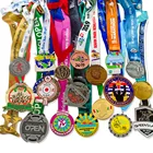 manufacturers design custom color half marathon 5k 10k 21k fun run runner race finisher sports metal award gold medal