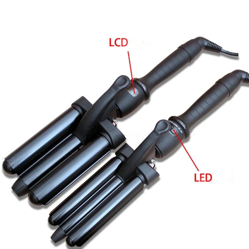 3 Barrel Professional Beach Wave hair crimping iron Deep triple hair waver, Customized
3 Barrel Professional Beach Wave hair crimping iron Deep triple hair waver, Customized
