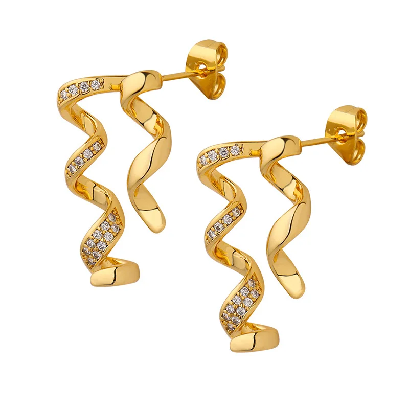Hypoallergenic Jewelry Irregular 18k Pvd Gold Plated Stainless Steel Geometric Long Full Cubic Zirconia Earrings Women
Hypoallergenic Jewelry Irregular 18k Pvd Gold Plated Stainless Steel Geometric Long Full Cubic Zirconia Earrings Women