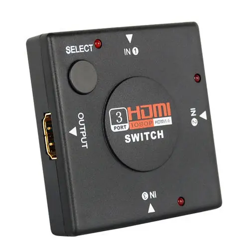 3 in 1 Audio Split Cable 3 Port HDMl Multi Display Auto Switch switcher splitter for PC PS4, Black
3 in 1 Audio Split Cable 3 Port HDMl Multi Display Auto Switch switcher splitter for PC PS4, Black