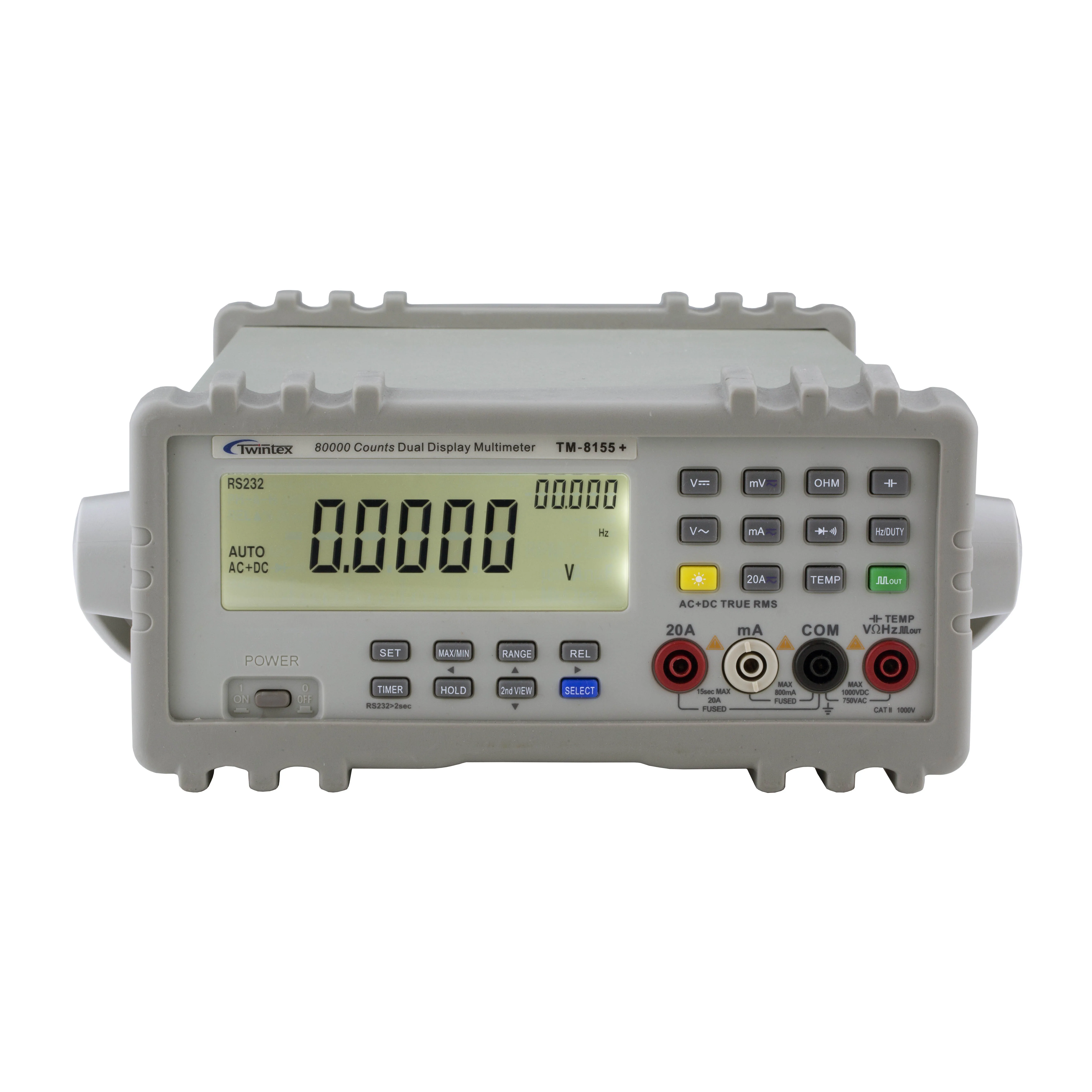 TM-8155+ DUAL display Ture rms 80000 counts Bench Digital Multimeter 
TM-8155+ DUAL display Ture rms 80000 counts Bench Digital Multimeter