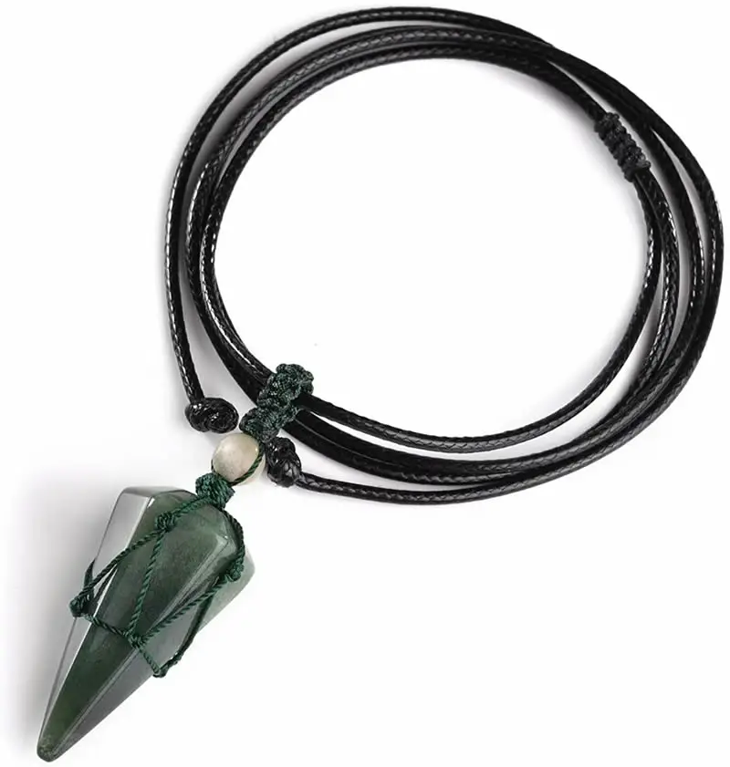 Top Plaza 6 Facet Reiki Healing Crystal Stone Pointed Pendant Necklaces Adjustable Natural Gemstone Necklace Reiki Quartz Jewelr
Top Plaza 6 Facet Reiki Healing Crystal Stone Pointed Pendant Necklaces Adjustable Natural Gemstone Necklace Reiki Quartz Jewelr