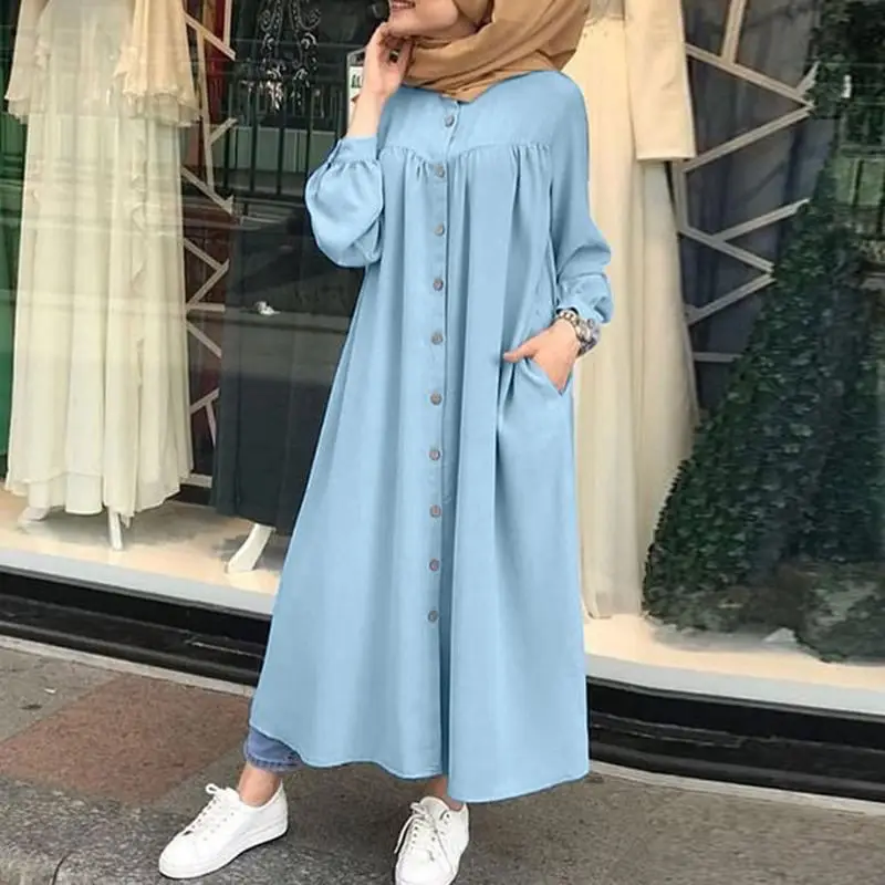 2021 Abaya Muslim Dresses Women Long Sleeve Casual Pocket Robe Bandage blouse Plus Size, Photo shows
2021 Abaya Muslim Dresses Women Long Sleeve Casual Pocket Robe Bandage blouse Plus Size, Photo shows