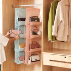 Stocked Hanging Organizer Bag 6 8 Pocket Foldable 3 Layers Folding Sundry Pocket Handbag Hanging Bag Storage Organizer