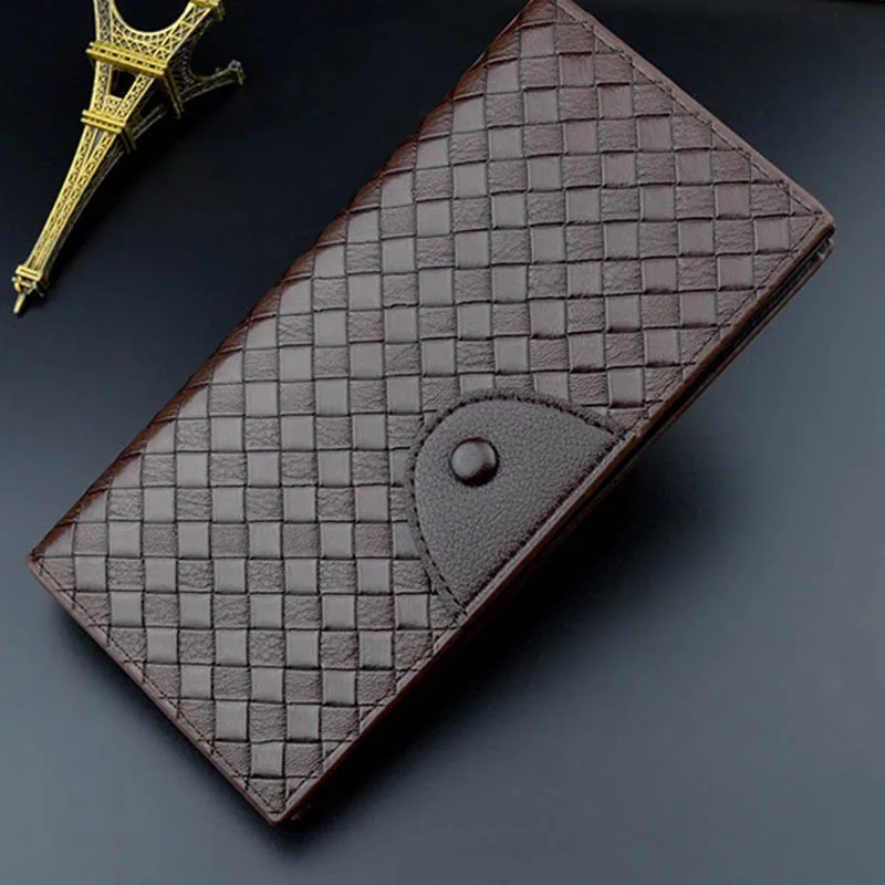 Wholesale 2022 best selling fashion woven wallet long black zipper mens leather wallets luxury men business wallet for men
Wholesale 2022 best selling fashion woven wallet long black zipper mens leather wallets luxury men business wallet for men
