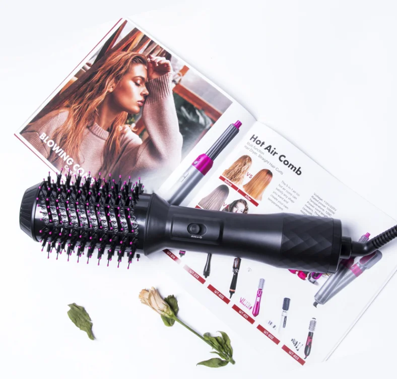 hot sale 3 in 1 tourmaline ceramics air rotating styler comb electric hot hair brush dryer straighter, Black
hot sale 3 in 1 tourmaline ceramics air rotating styler comb electric hot hair brush dryer straighter, Black