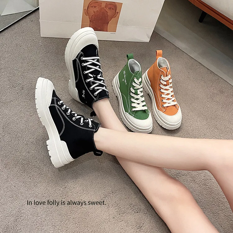 Wholesale Stock Lots Skateboard High Top Flat Casual Canvas Shoes For Women, Black,green,orange
Wholesale Stock Lots Skateboard High Top Flat Casual Canvas Shoes For Women, Black,green,orange