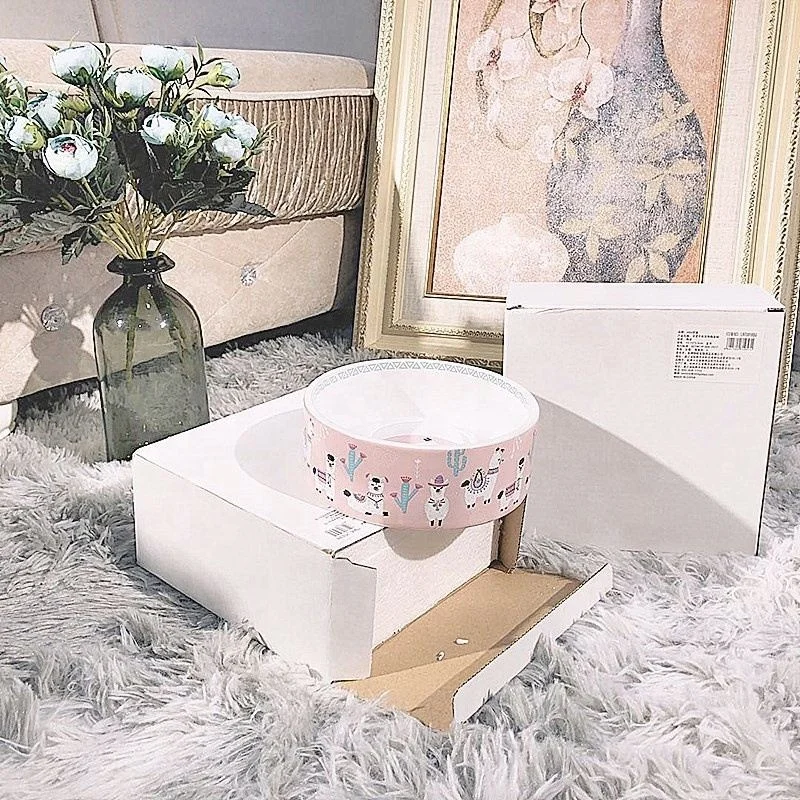 Jhcentury Cartoon Animals Alpaca Print Round Ceramic Pet Bowl Dog Pot Pet Drinking Bowl, Blue pink
Jhcentury Cartoon Animals Alpaca Print Round Ceramic Pet Bowl Dog Pot Pet Drinking Bowl, Blue pink