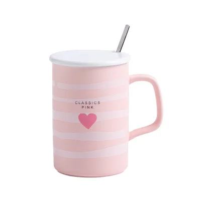 Cartoon cute ceramic mug creative love mug personalized water cup with lid, As picture
Cartoon cute ceramic mug creative love mug personalized water cup with lid, As picture