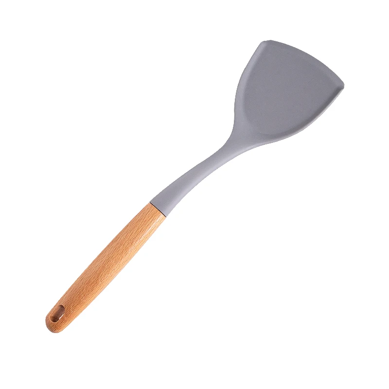 Modern Kitchen Accessories Non-stick Silicone Cookware Kitchenware Set With Wooden Handle
Modern Kitchen Accessories Non-stick Silicone Cookware Kitchenware Set With Wooden Handle