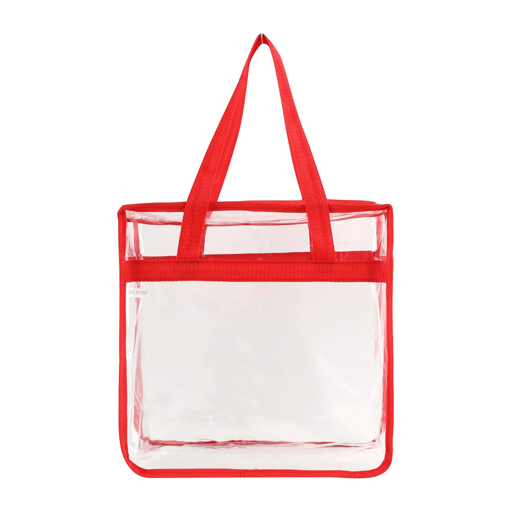 Custom Print Logo Waterproof Clear PVC Tote With Zipper Transparent Stadium Bag clear pvc tote
Custom Print Logo Waterproof Clear PVC Tote With Zipper Transparent Stadium Bag clear pvc tote