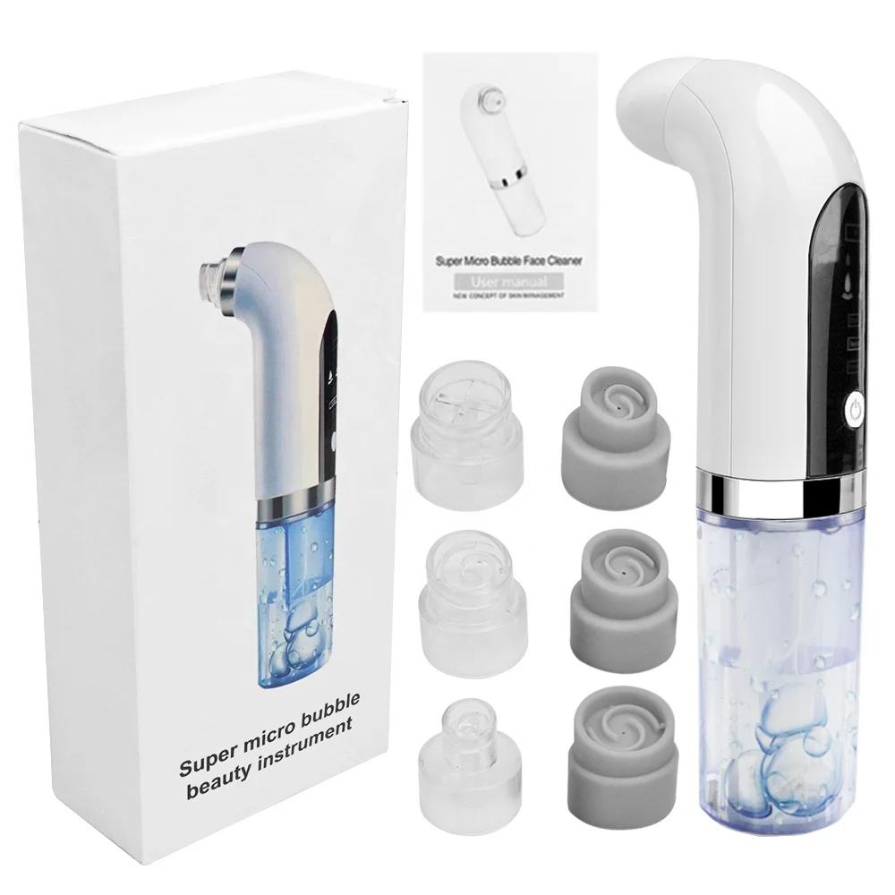 New Arrived Super Micro Bubble Beauty Instrument Electric Blackhead Remover, White
New Arrived Super Micro Bubble Beauty Instrument Electric Blackhead Remover, White