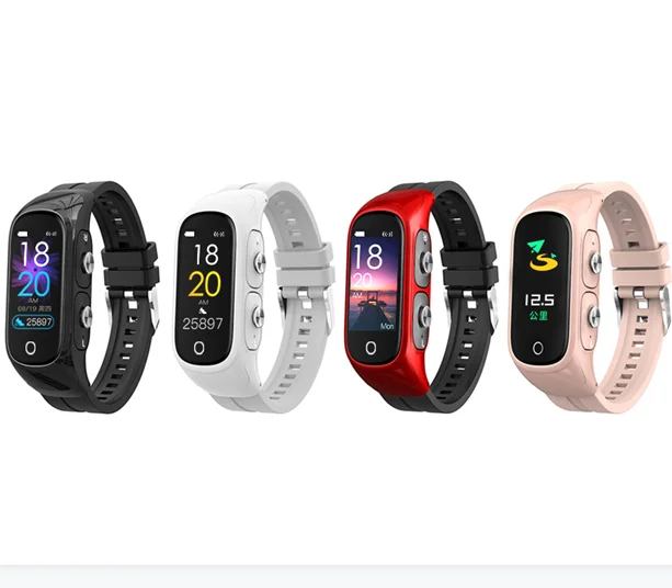 2 in 1 Earphone Online Smart Bracelet wireless Watches with Earbuds Wristband for Android Smart Bands with Heat Rate 2021, White/black
2 in 1 Earphone Online Smart Bracelet wireless Watches with Earbuds Wristband for Android Smart Bands with Heat Rate 2021, White/black