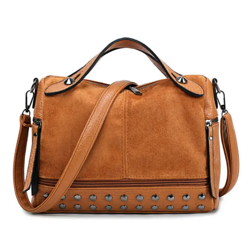 Women Lady Faux Leather Handbag Shoulder Messenger Bag CrossBody Bags Large Capacity Travel Rivet Matte Tote
Women Lady Faux Leather Handbag Shoulder Messenger Bag CrossBody Bags Large Capacity Travel Rivet Matte Tote