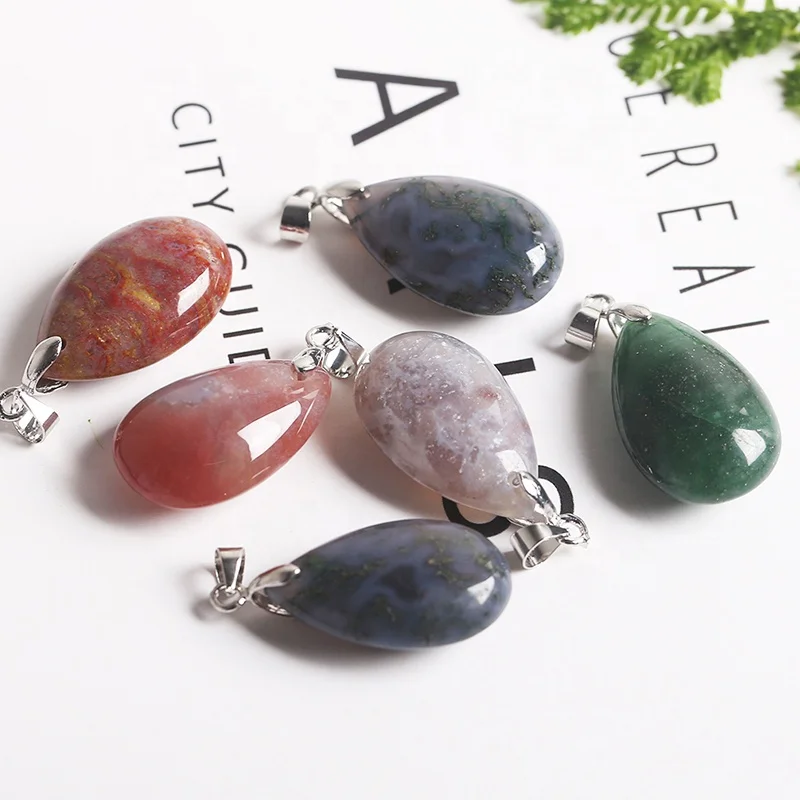 Genuine Natural Gemstone Crystal Water Drop Bead Necklace Quartz Crystal Stone Teardrop Pendant
Genuine Natural Gemstone Crystal Water Drop Bead Necklace Quartz Crystal Stone Teardrop Pendant