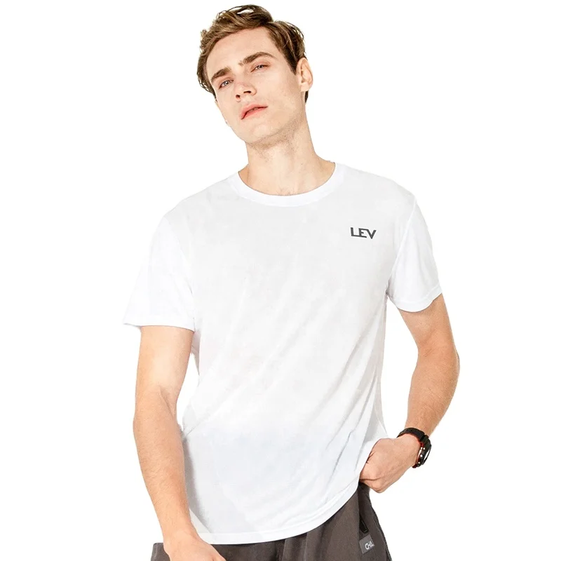 Wholesale Men's knitted Running wear T shirt fitness Train Wear sportswear TOP running top with reflective logo, Customized colors
Wholesale Men's knitted Running wear T shirt fitness Train Wear sportswear TOP running top with reflective logo, Customized colors