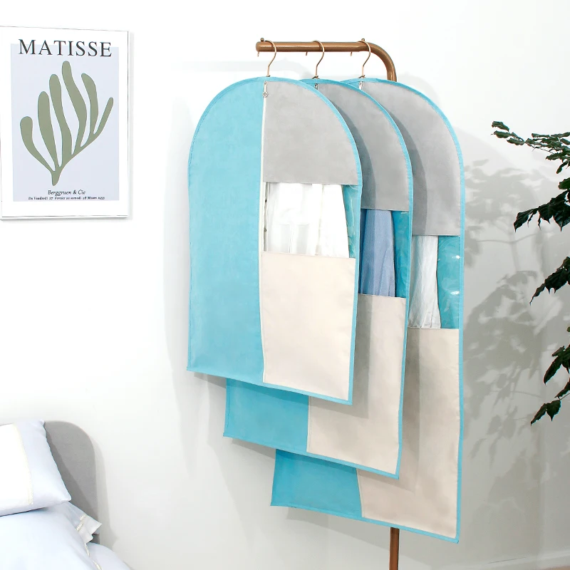 Clothes dust cover hanging clothes household suit storage changing pocket cover garment bag
Clothes dust cover hanging clothes household suit storage changing pocket cover garment bag