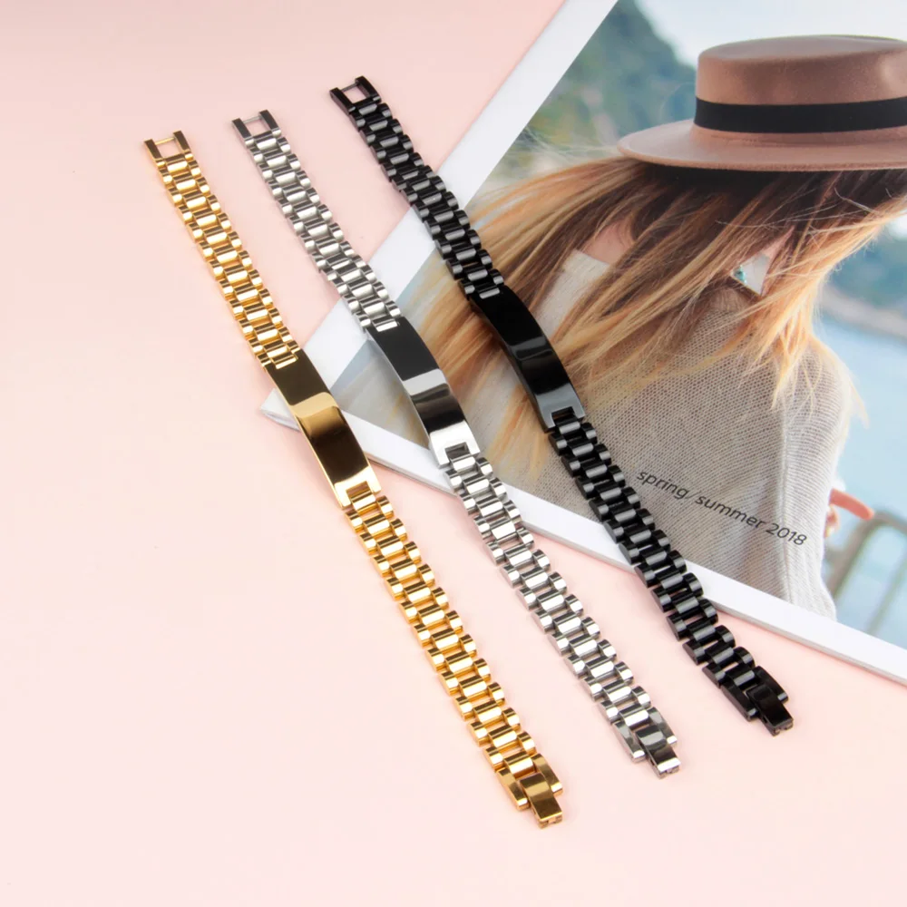 Customizable logo Rectangular brand titanium steel bracelet Watch with chain gold stainless steel bracelet
Customizable logo Rectangular brand titanium steel bracelet Watch with chain gold stainless steel bracelet