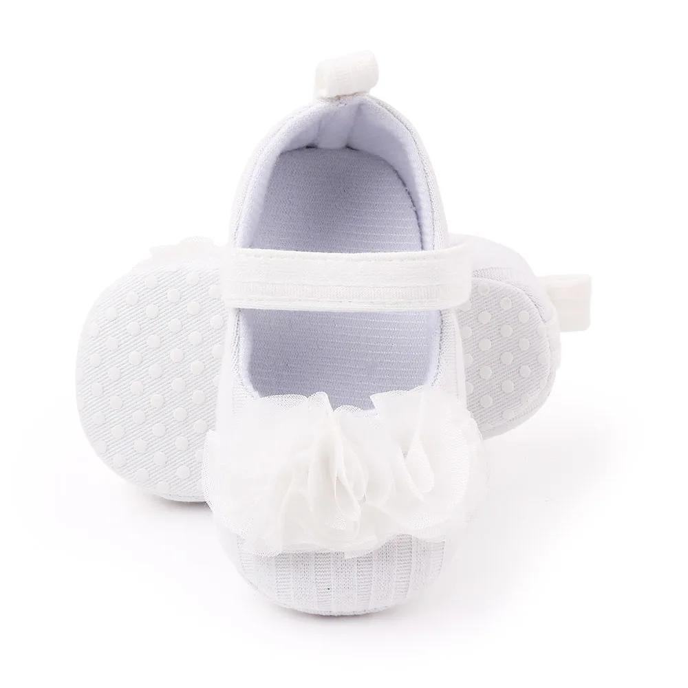 New Beautiful Floral Baby Shoes Girl Crochet Mary Jane Slippers Infant Shoes Soft Sole First Walking Shoes 2025 manufacture