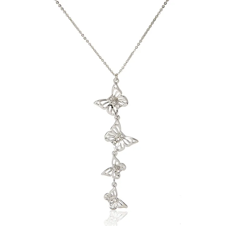 BXY 2021 wholesale simple cute jewellery custom chain link charm silver rhinestone crystal pendants butterfly necklace women
BXY 2021 wholesale simple cute jewellery custom chain link charm silver rhinestone crystal pendants butterfly necklace women