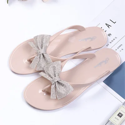 2020 Summer Women Bow Flash Drilling Crystal Flip Flops Plastic Ladies Jelly Slippers, Blue/transparent/black/purple/pink
2020 Summer Women Bow Flash Drilling Crystal Flip Flops Plastic Ladies Jelly Slippers, Blue/transparent/black/purple/pink