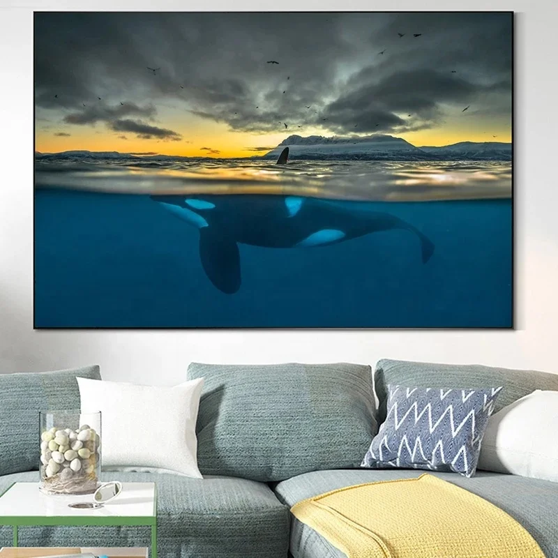 Killer Whale In Polar Night Cetacean Canvas Painting Posters and Prints Wall Art Picture for Living Room Home Decoration
Killer Whale In Polar Night Cetacean Canvas Painting Posters and Prints Wall Art Picture for Living Room Home Decoration