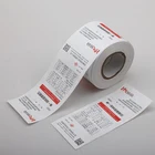 Custom logo imprint Tyvek clothing labels side sew-in washable care label customized color size