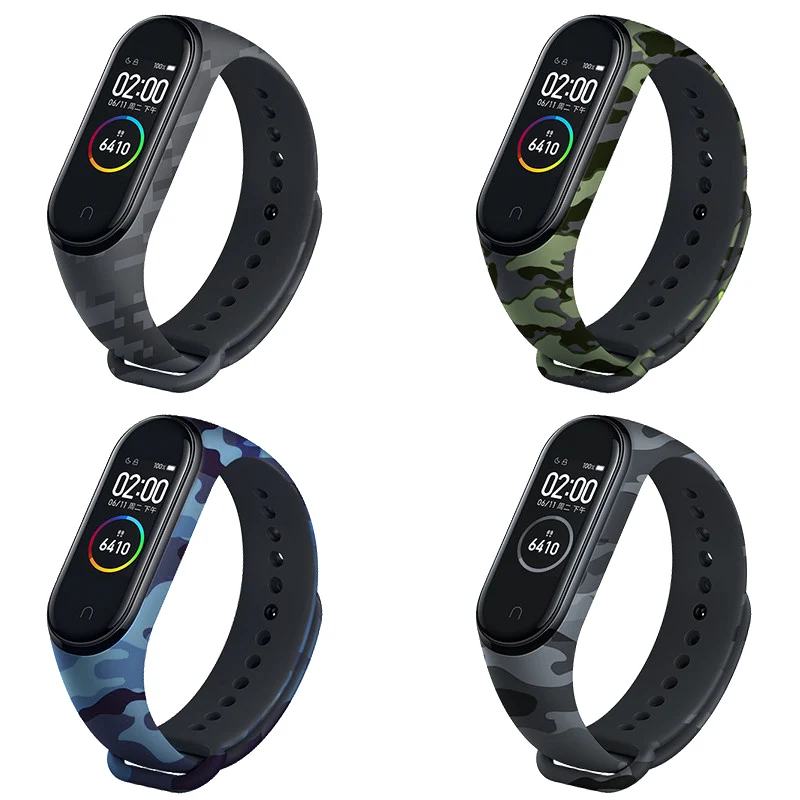 2020 Hot Mi band 5 strap Camouflage smart watch strap for M3 M4 Soft Silicone Band Military camouflage smart bracelet band
2020 Hot Mi band 5 strap Camouflage smart watch strap for M3 M4 Soft Silicone Band Military camouflage smart bracelet band