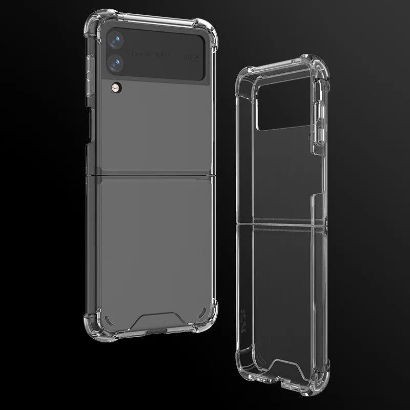For Z Flip 3 Case Crystal Clear Hard PC Soft TPU Frame Shock-Absorbing Bumper Phone Case for Samsung Galaxy Z Flip3 5G, Multi colors
For Z Flip 3 Case Crystal Clear Hard PC Soft TPU Frame Shock-Absorbing Bumper Phone Case for Samsung Galaxy Z Flip3 5G, Multi colors