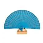 Sandalwood Fan Fan Wedding Party Favors Printing/carve On Wood Handle Sandalwood Wooden Wedding Hand Fan