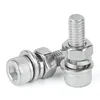 Assemblies hexagon socket head bolt and nut or hex head bolts and nuts