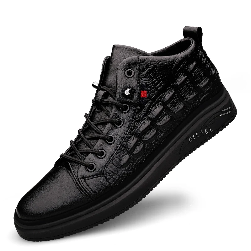 Fashion Alligator Pattern boots Rubber Cow Genuine Leather Other Dress Shoes for Man
Fashion Alligator Pattern boots Rubber Cow Genuine Leather Other Dress Shoes for Man