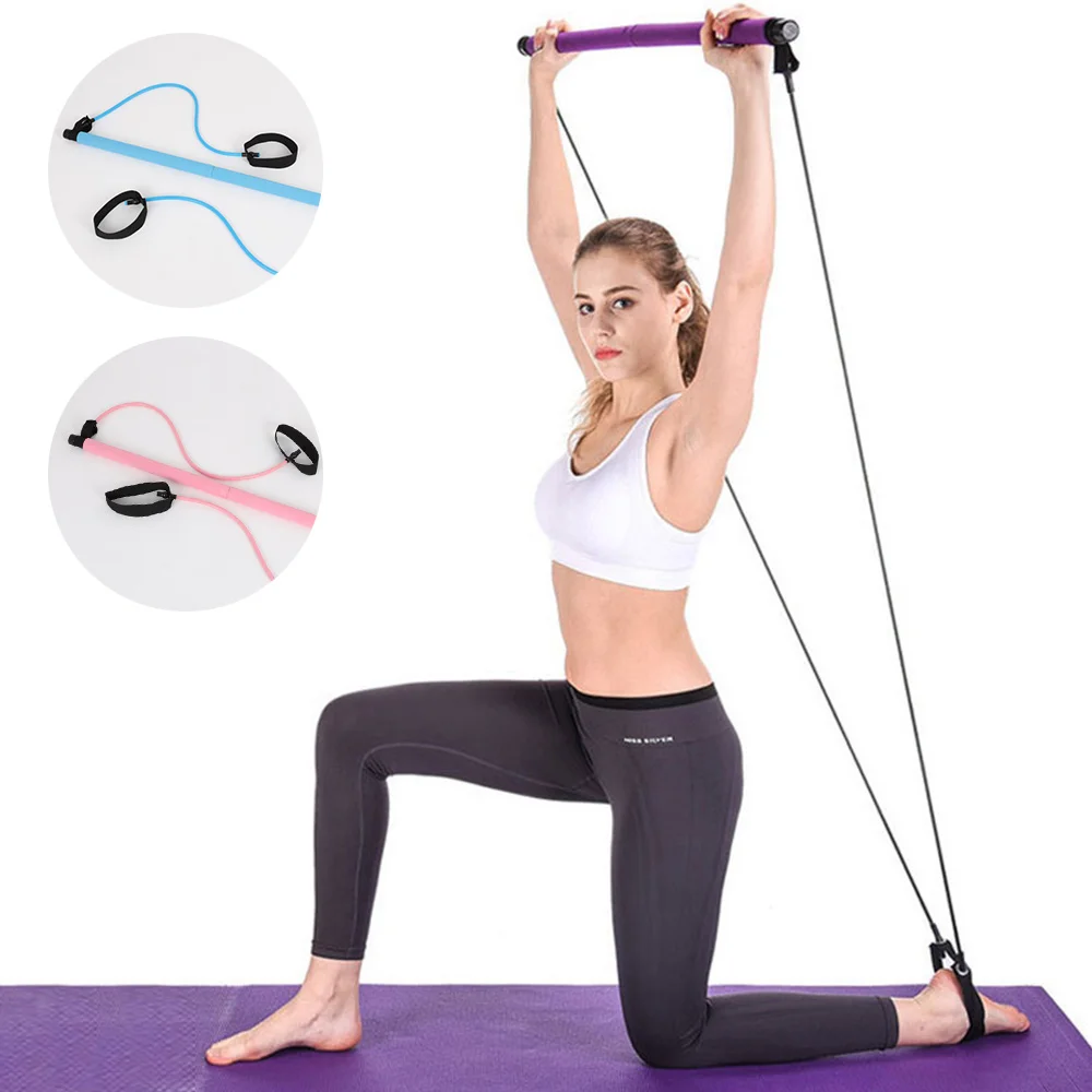 New Yoga Fitness Sport Gym Workout Stick Pilates Exercise Bar Kit with Resistance Band Body
New Yoga Fitness Sport Gym Workout Stick Pilates Exercise Bar Kit with Resistance Band Body