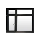 Aluminum alloy frame doors and windows tilt and turn open windows with fly screen