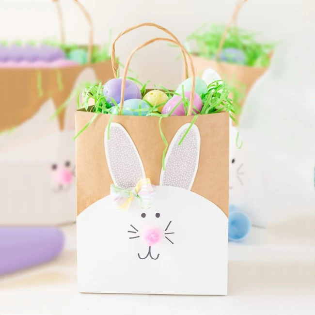 Easter Decoration Gifts Candy Packaging Cute Easter Bunny Bags Cartoon Colorful Kraft Paper Bag With Ribbon Handle
Easter Decoration Gifts Candy Packaging Cute Easter Bunny Bags Cartoon Colorful Kraft Paper Bag With Ribbon Handle