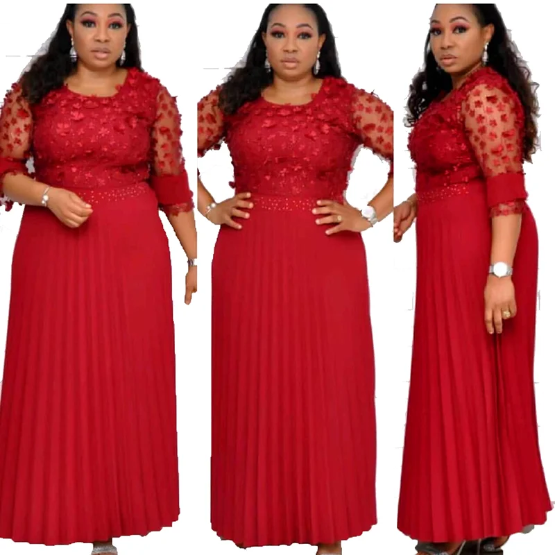 Ladies African Casual Chic Dress Pleating Long Women Tulle Midi Sleeve Bodycon Evening Dresses, Purple, red, navy
Ladies African Casual Chic Dress Pleating Long Women Tulle Midi Sleeve Bodycon Evening Dresses, Purple, red, navy