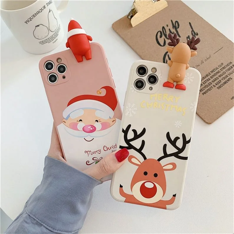 For 12 Mini 11 Pro XS Max Christmas Gifts Deer Elk Case 7 8 6 6S Plus SE 2021 X XR 3D Cute Cartoon Soft Silicone Fundas, 8 colors
For 12 Mini 11 Pro XS Max Christmas Gifts Deer Elk Case 7 8 6 6S Plus SE 2021 X XR 3D Cute Cartoon Soft Silicone Fundas, 8 colors