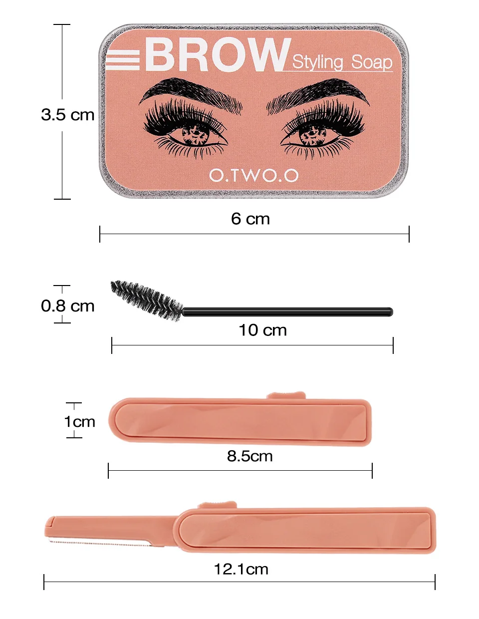 O.TWO.O Styling Eyebrow Gel Create Natural Eyebrow Shape Waterproof Long Lasting Makeup Brow Gel Styling Soap Cosmetics, 4 colors
O.TWO.O Styling Eyebrow Gel Create Natural Eyebrow Shape Waterproof Long Lasting Makeup Brow Gel Styling Soap Cosmetics, 4 colors