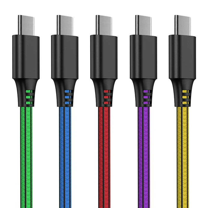 High Quality Stain resistant Nylon Braided Type C Usb Cable PD Fast Charger Quick Charging cable for mobile phone, Red/blue/green/purple/black /yellow /customized
High Quality Stain resistant Nylon Braided Type C Usb Cable PD Fast Charger Quick Charging cable for mobile phone, Red/blue/green/purple/black /yellow /customized