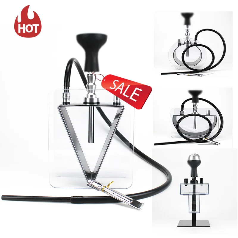 New Design Good Quality Shisha Accessories Acrylic Shisha Hookah with Double Hose Pipe, 5 colors
New Design Good Quality Shisha Accessories Acrylic Shisha Hookah with Double Hose Pipe, 5 colors