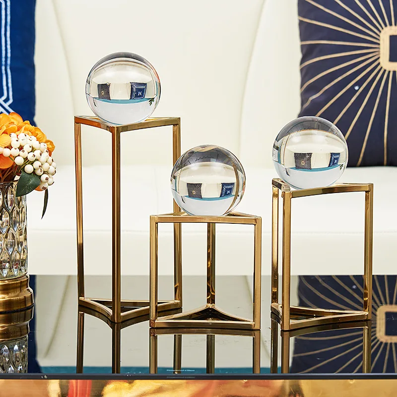 Modern home exquisite crystal ball with bronze tripod hardware ornaments for Home Decoration Accessories
Modern home exquisite crystal ball with bronze tripod hardware ornaments for Home Decoration Accessories