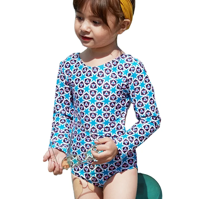 2021 Baby Girl's Floral Print Long Sleeve Rash Guard Backless One Piece Cute Swimsuit Bathing Suit, Blue/green
2021 Baby Girl's Floral Print Long Sleeve Rash Guard Backless One Piece Cute Swimsuit Bathing Suit, Blue/green